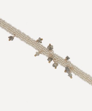 Stephanie Schneider - Sterling Silver Grey Diamond Woven Chain Bracelet image number 2