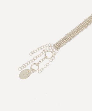 Stephanie Schneider - Sterling Silver Grey Diamond Woven Chain Bracelet image number 3