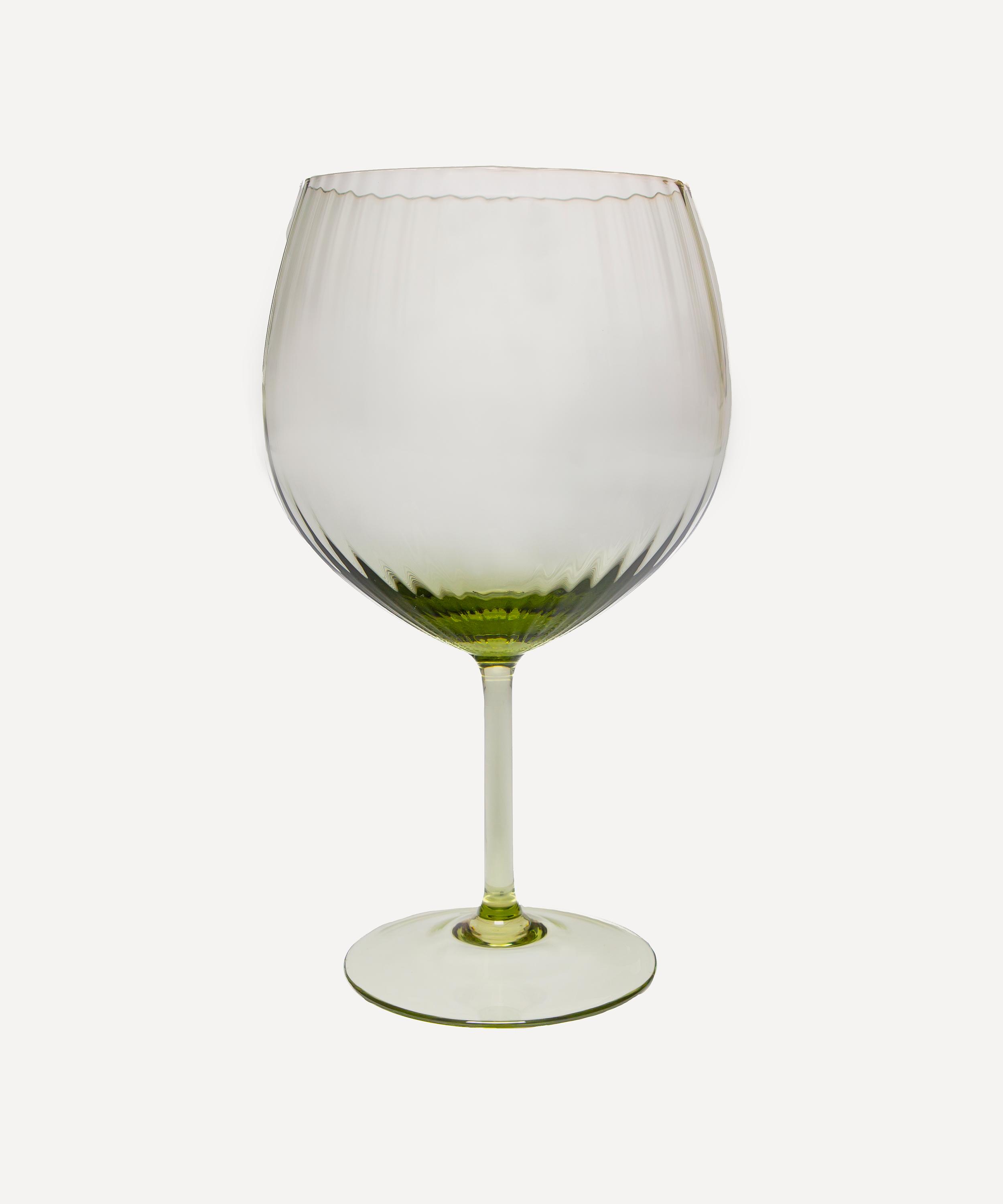 Anna von Lipa - Lyon Olive Green Gin & Tonic Glasses Set of Two image number 0