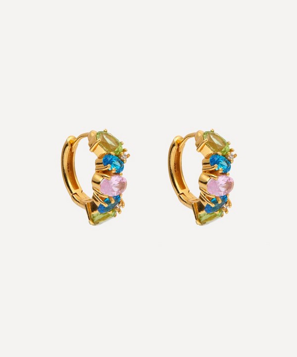 Shyla - 22ct Gold-Plated Nila Extra Chunky Hoop Earrings image number null