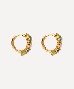 Shyla - 22ct Gold-Plated Nila Extra Chunky Hoop Earrings image number 1