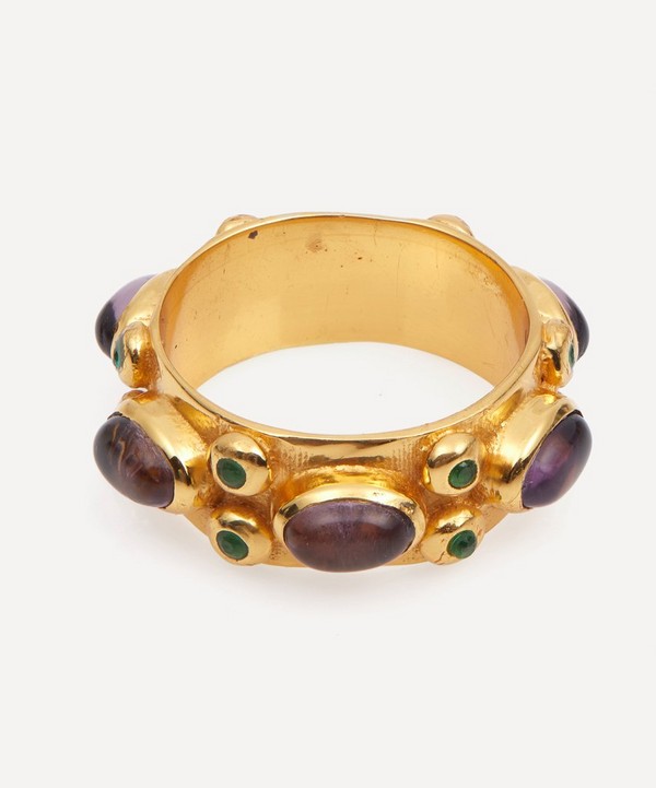 Shyla - 22ct Gold-Plated Andromeda Cocktail Ring image number null