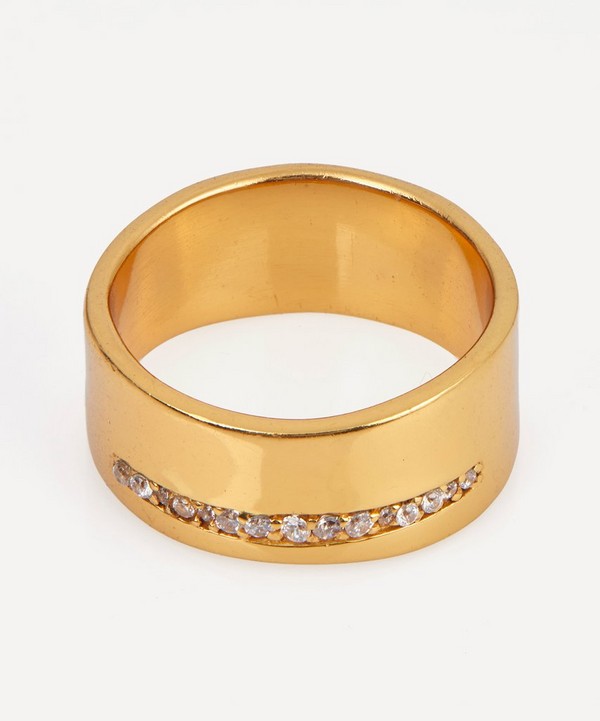 Shyla - 22ct Gold-Plated Nobu Chunky Band Ring image number null
