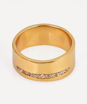 22ct Gold-Plated Nobu Chunky Band Ring