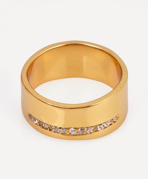 Shyla - 22ct Gold-Plated Nobu Chunky Band Ring image number 0