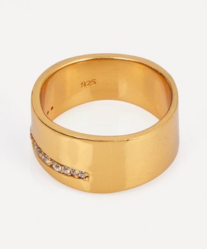 Shyla - 22ct Gold-Plated Nobu Chunky Band Ring image number 1