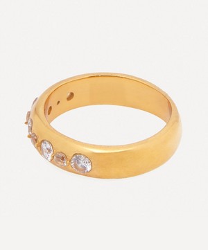 Shyla - 22ct Gold-Plated Tasha Crystal Stacking Ring image number 1