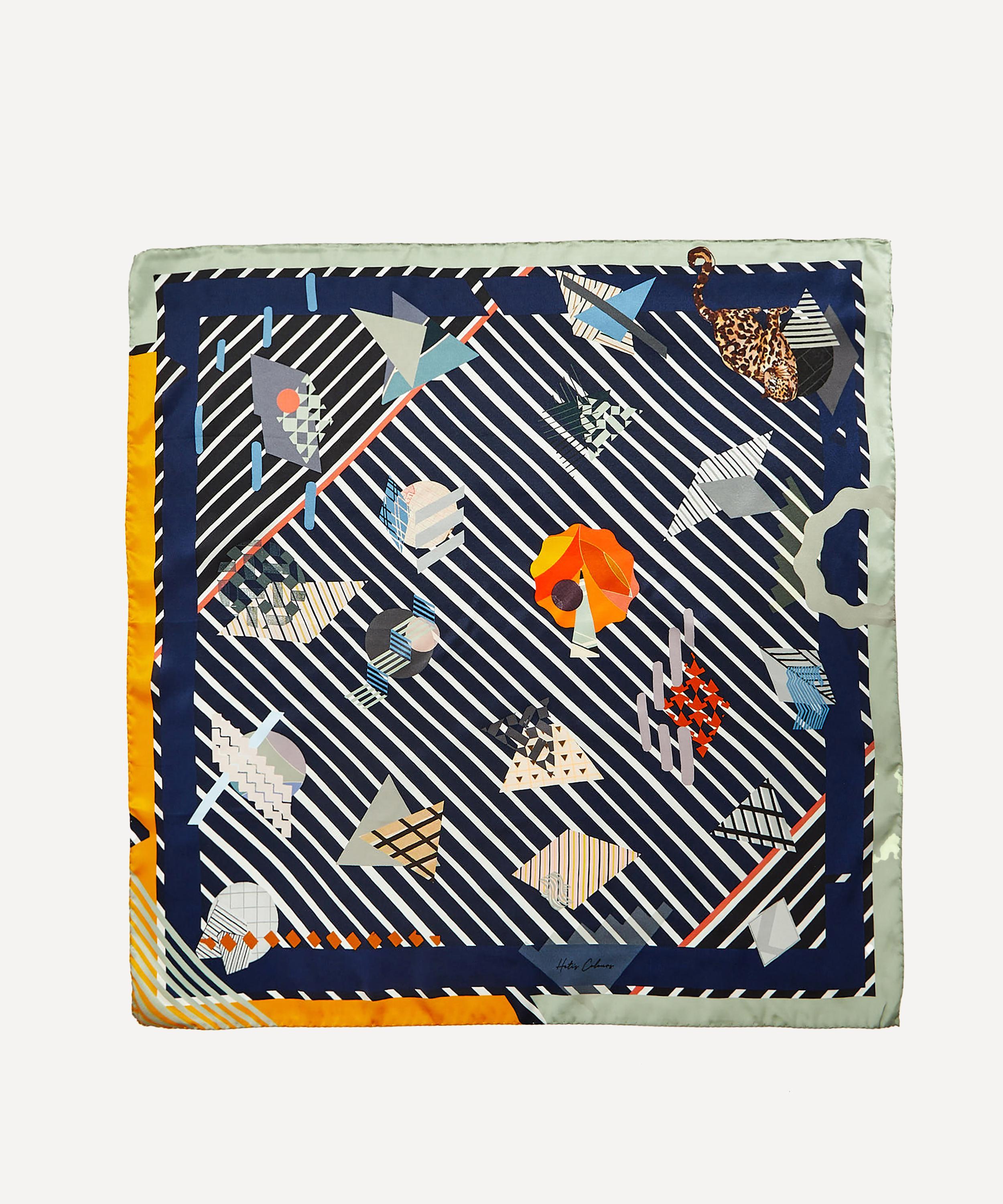 Heti's Colours - Zoe Silk Satin Foulard Scarf image number 1