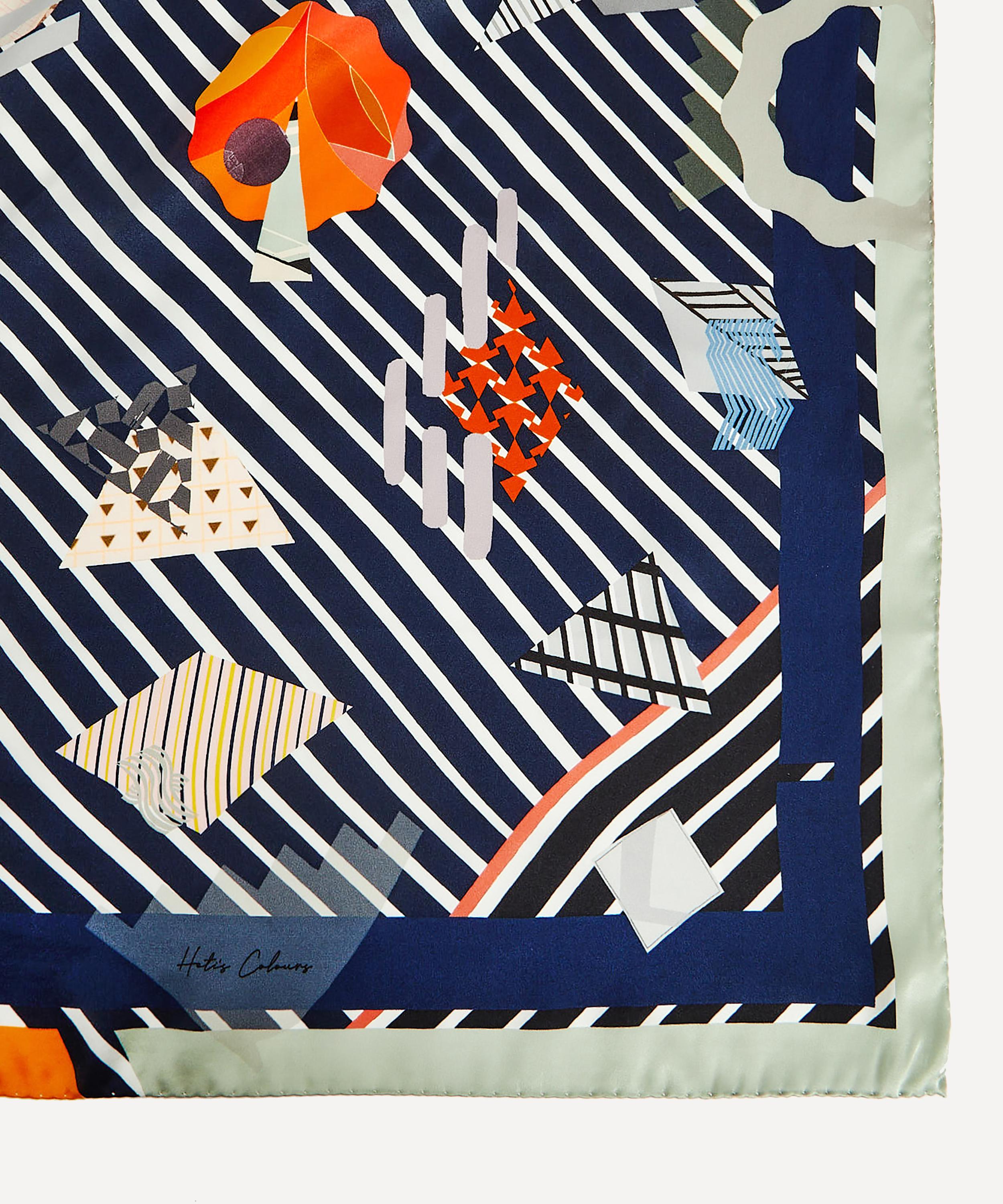 Heti's Colours - Zoe Silk Satin Foulard Scarf image number 2