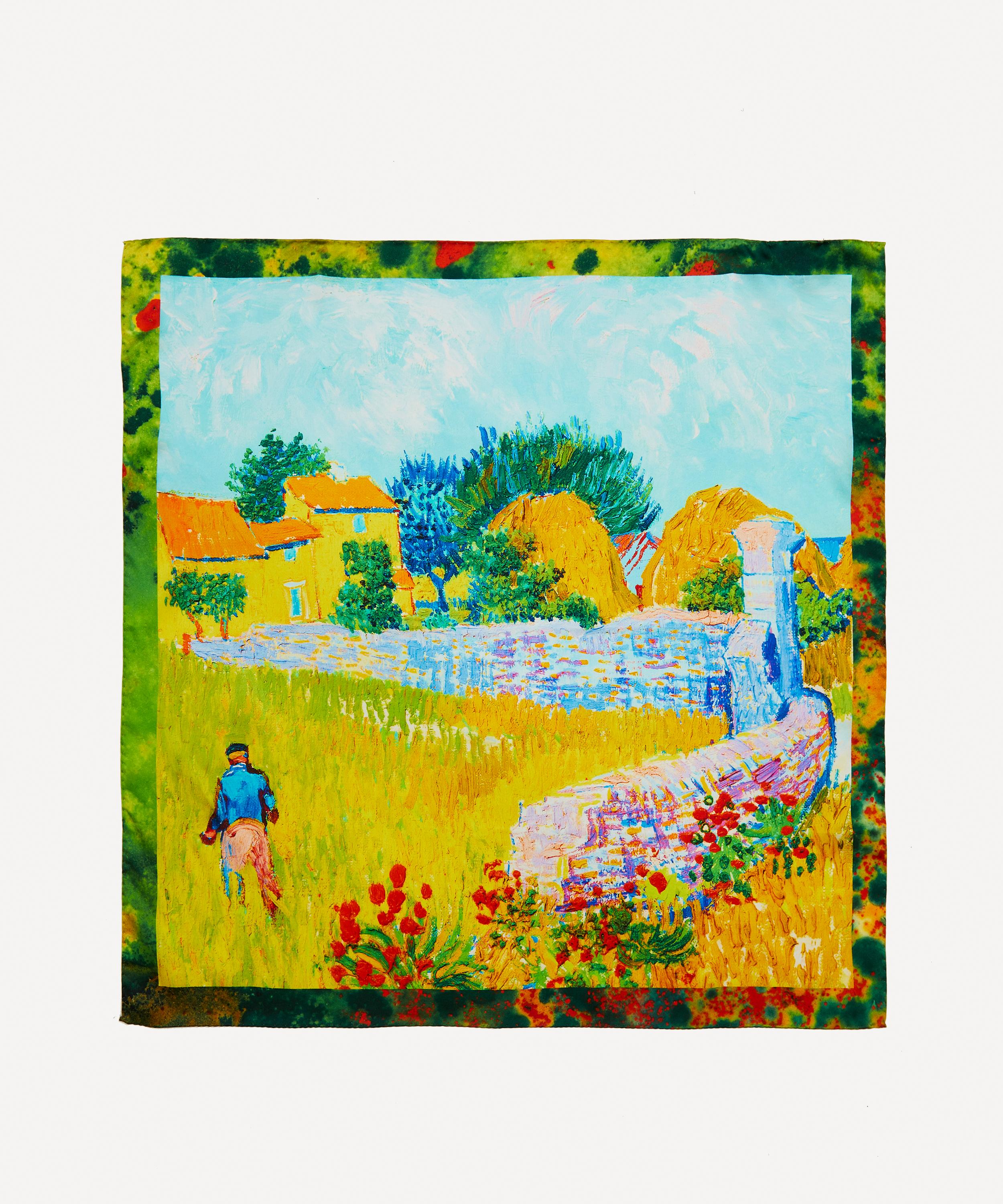 Weston - Van Gogh Farmhouse In Provence Silk Scarf image number 1