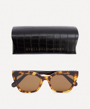 Stella McCartney - Falabella Chain Embellished Cat-Eye Sunglasses image number 4