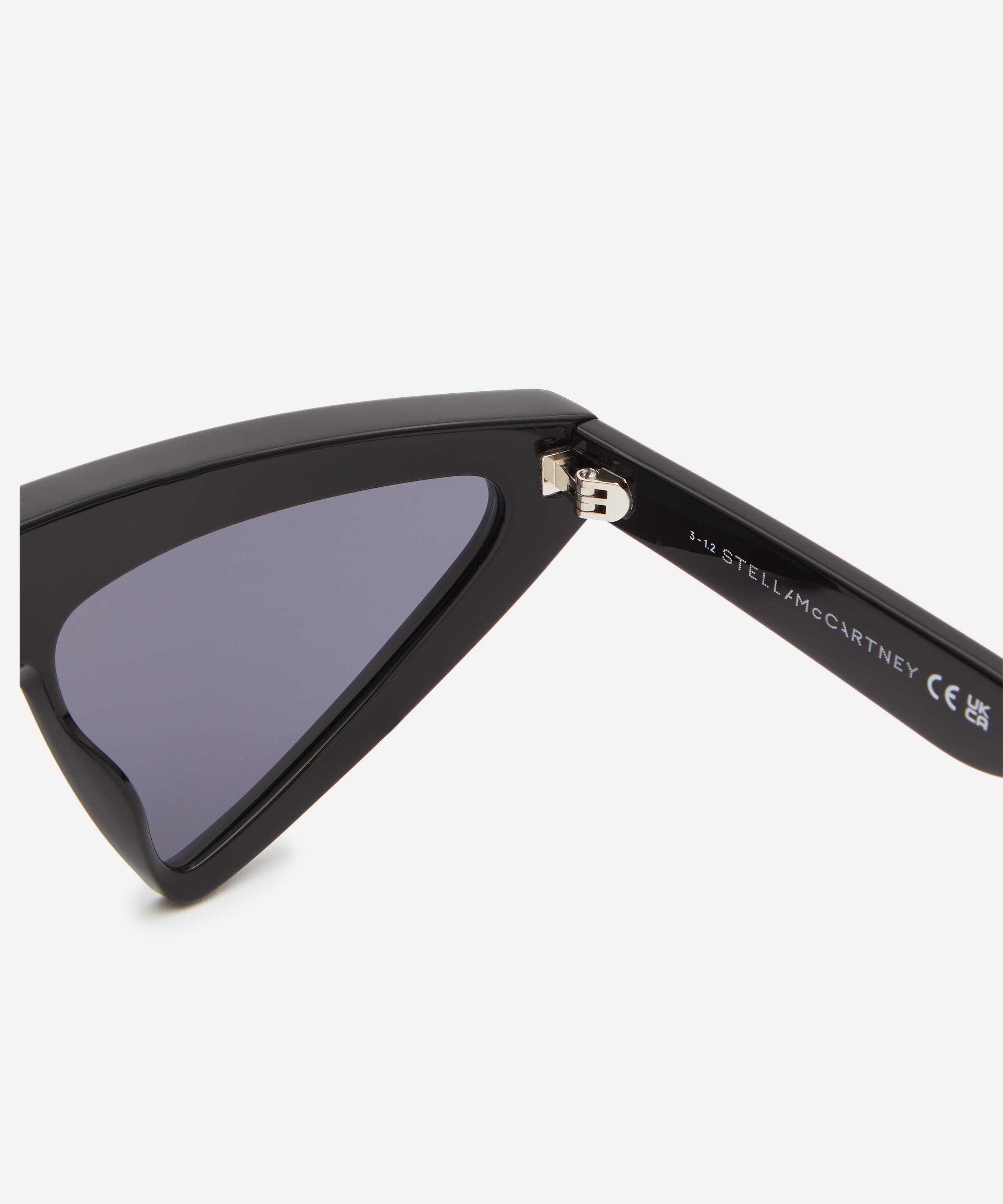 Stella McCartney - Acetate Low-Flat Cat-Eye Sunglasses image number 3