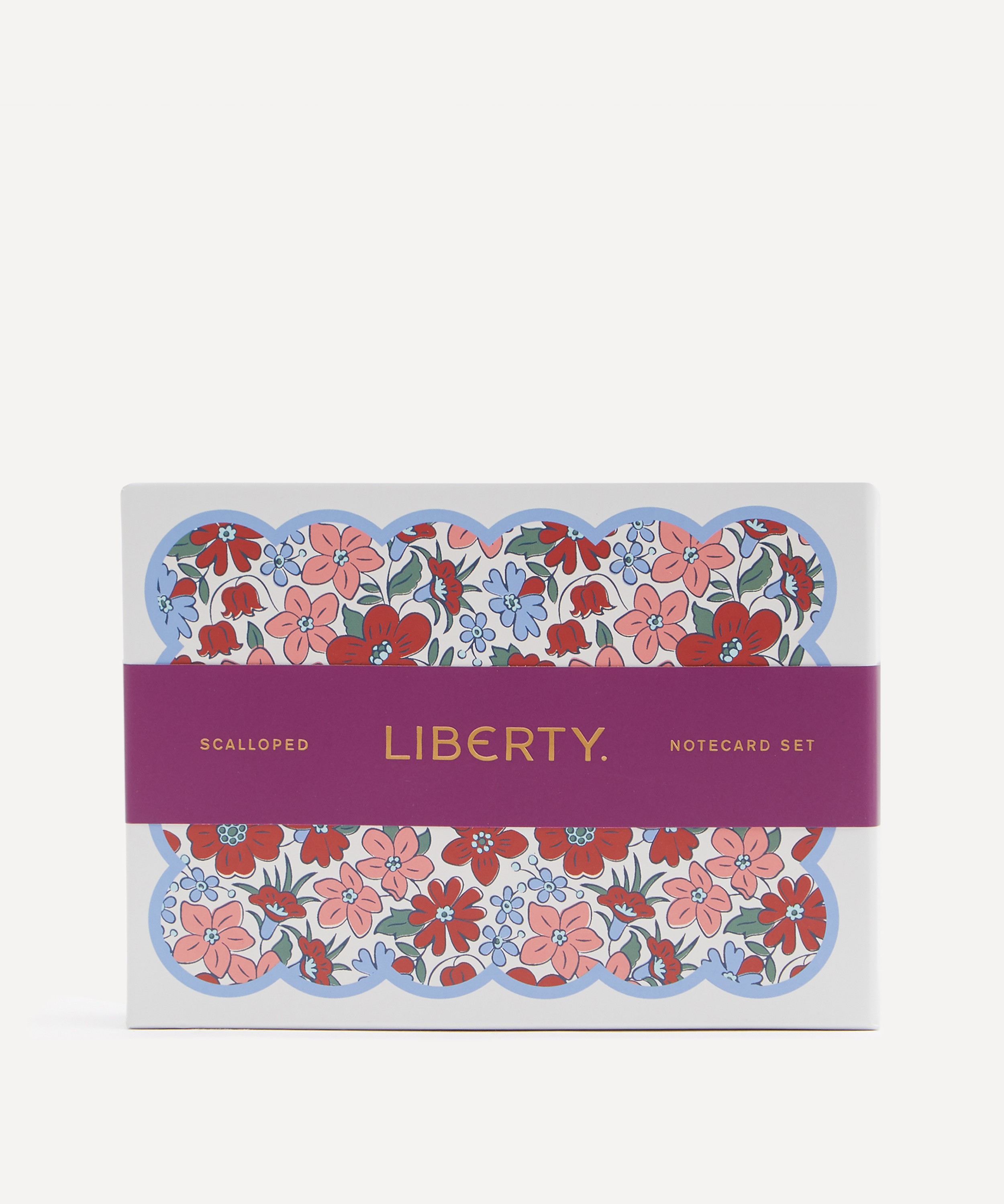 Liberty - Scalloped Shaped Notecards Set of 8