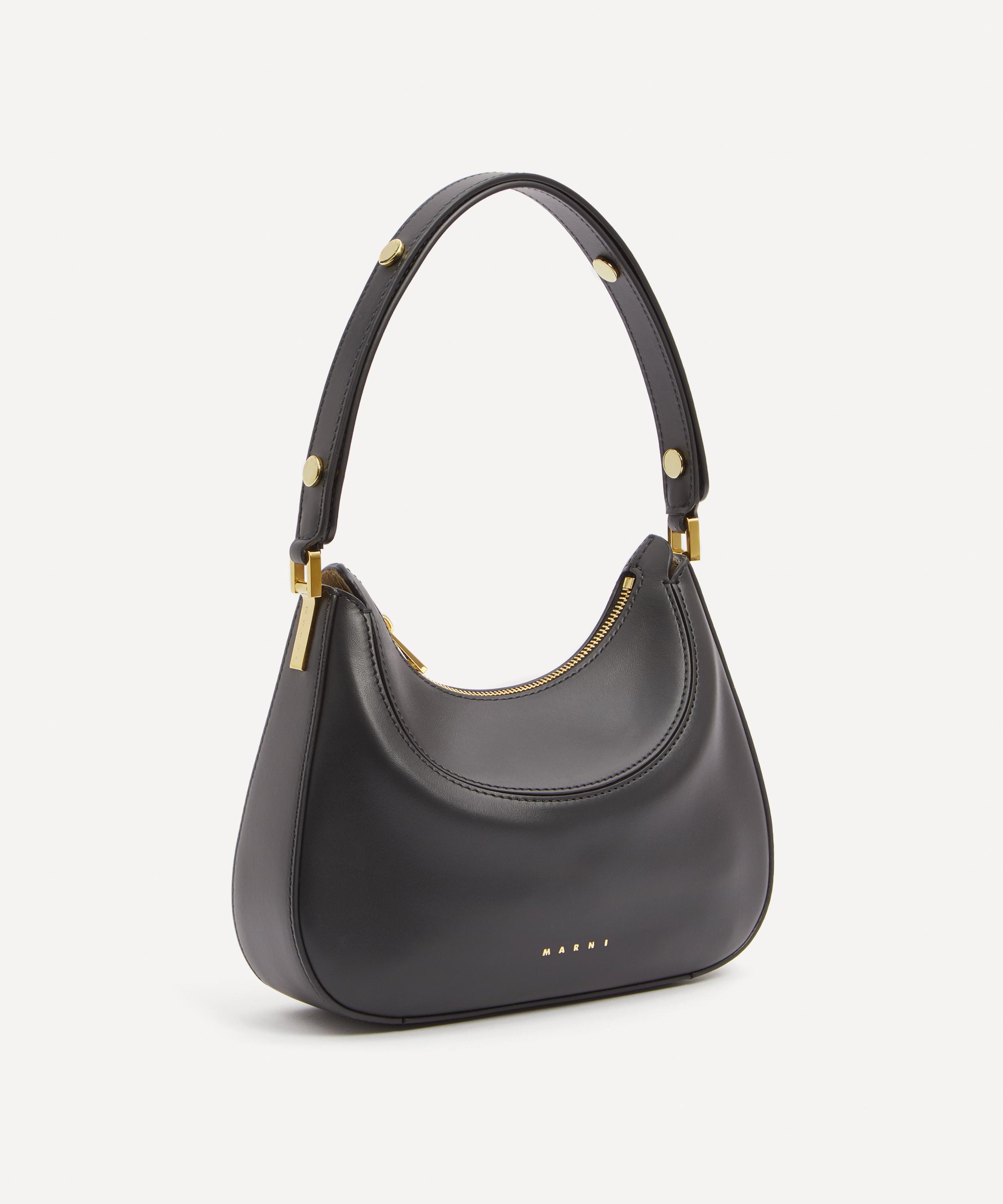 Marni Extra Large Leather Hobo Shoulder Bag