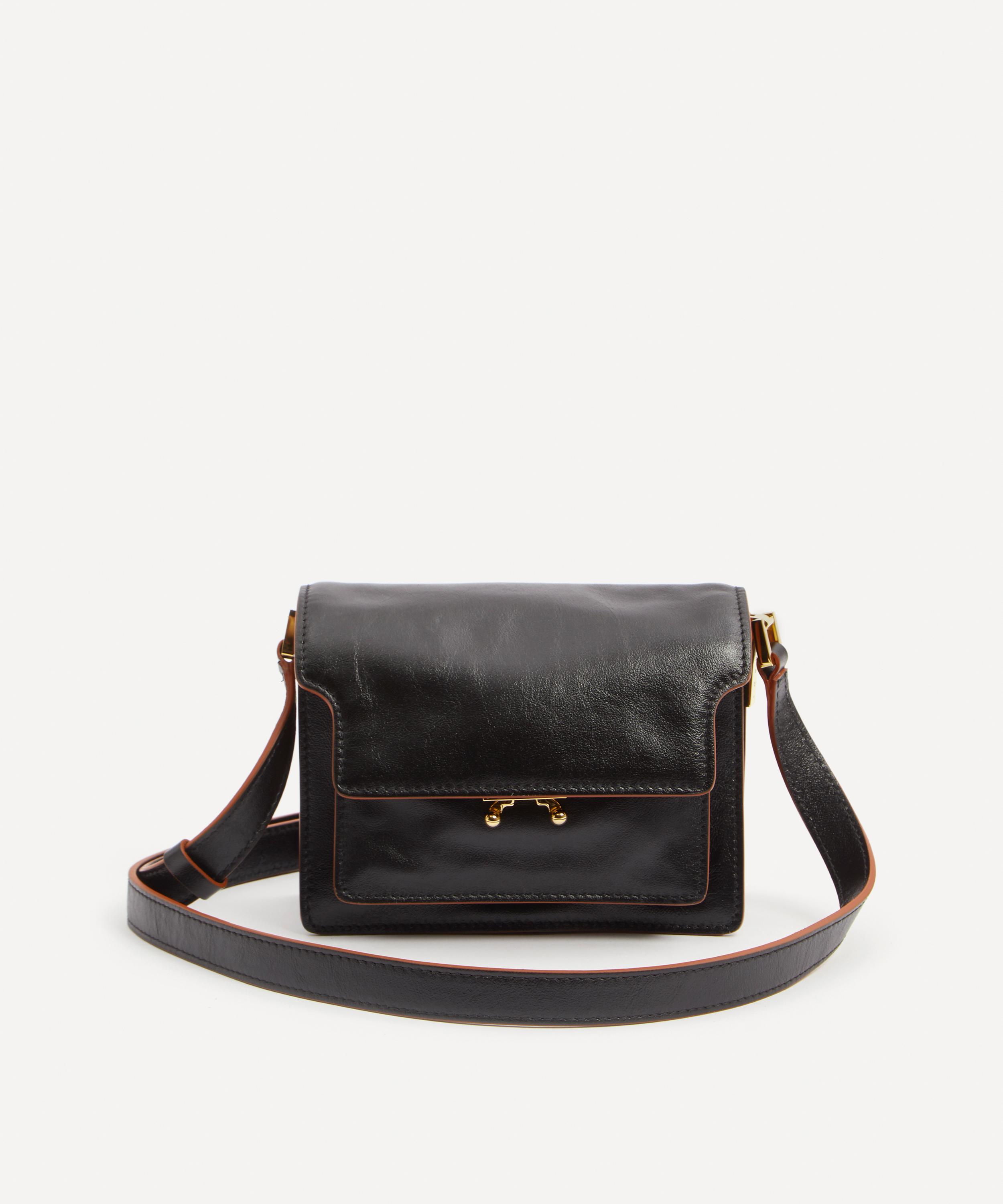 TRUNK SOFT medium bag in brown leather