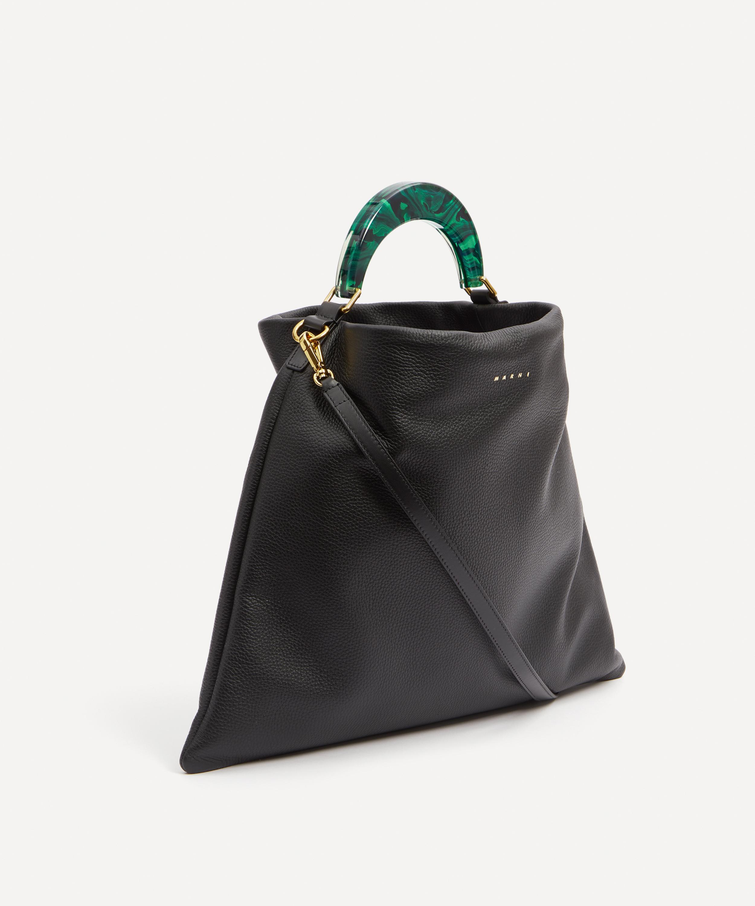 Marni - Hobo Medium Leather Bag image number 2