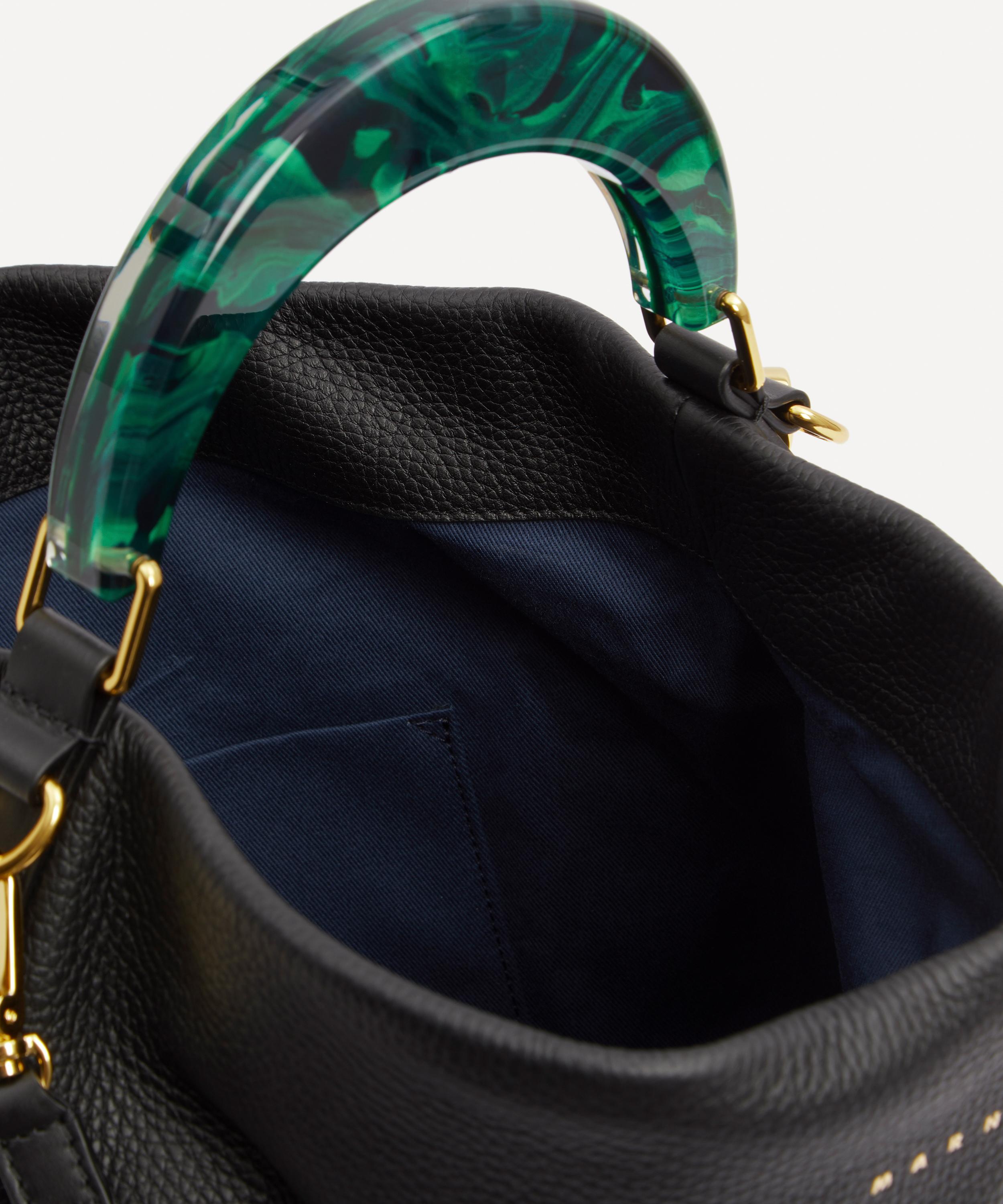 Marni - Hobo Medium Leather Bag image number 4