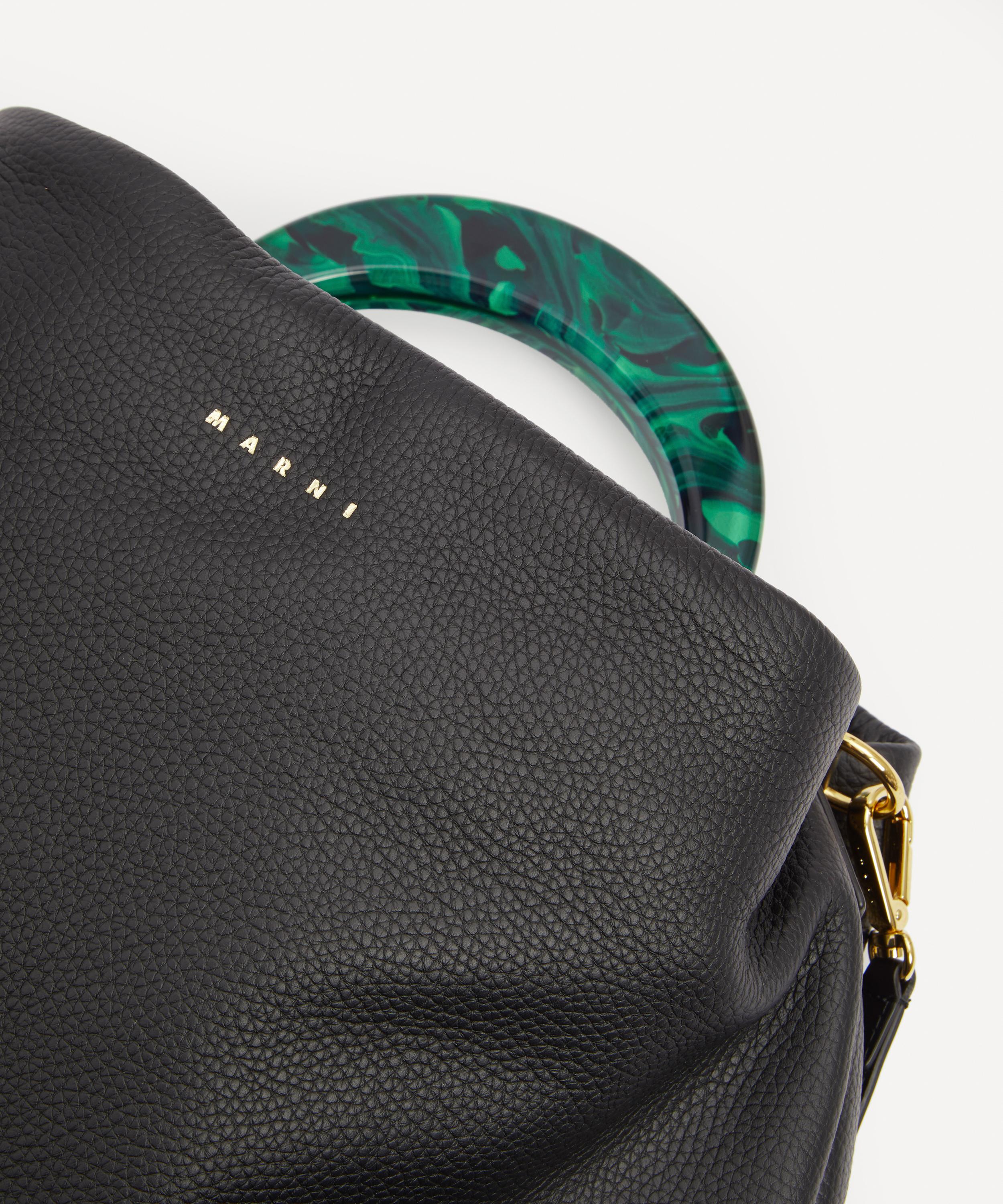 Marni - Hobo Medium Leather Bag image number 5