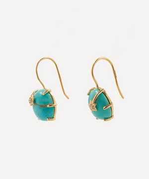Andrea Fohrman - 14ct Rose Gold Mini Galaxy Turquoise Drop Earrings image number 2