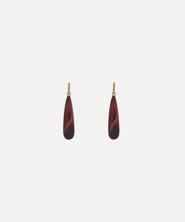 Andrea Fohrman - 14ct Gold Mookaite Jasper Briolette And Opal Drop Earrings image number null
