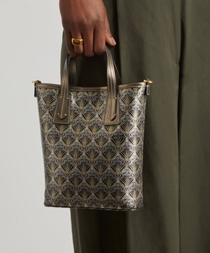 Liberty - Iphis Metallic Tall Mini Marlborough Tote Bag image number 6