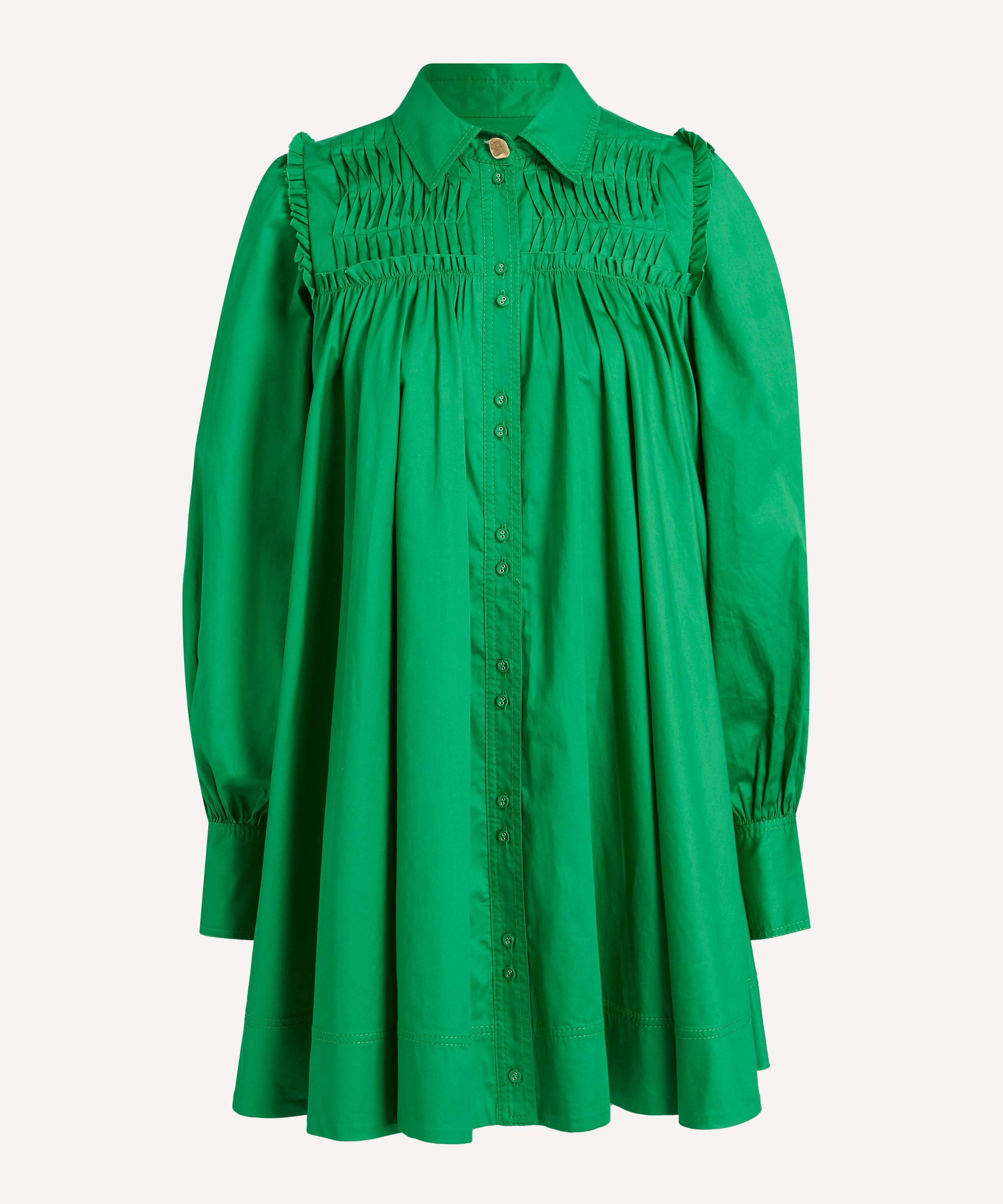 Aje - Tidal Tucked Smock Mini-Dress image number 0