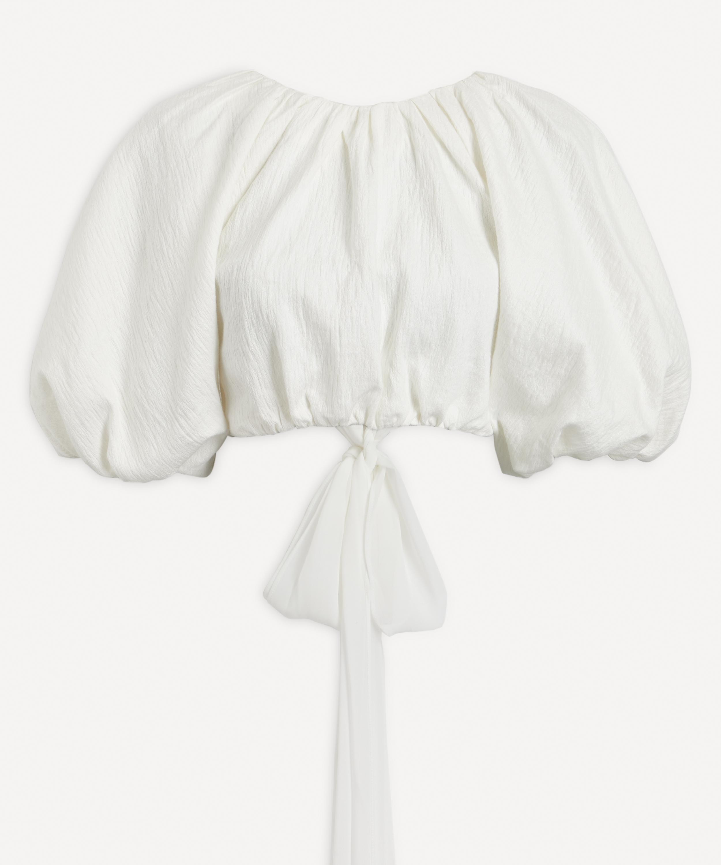 Aje - Admiration Lace-Up Cropped Top image number 0