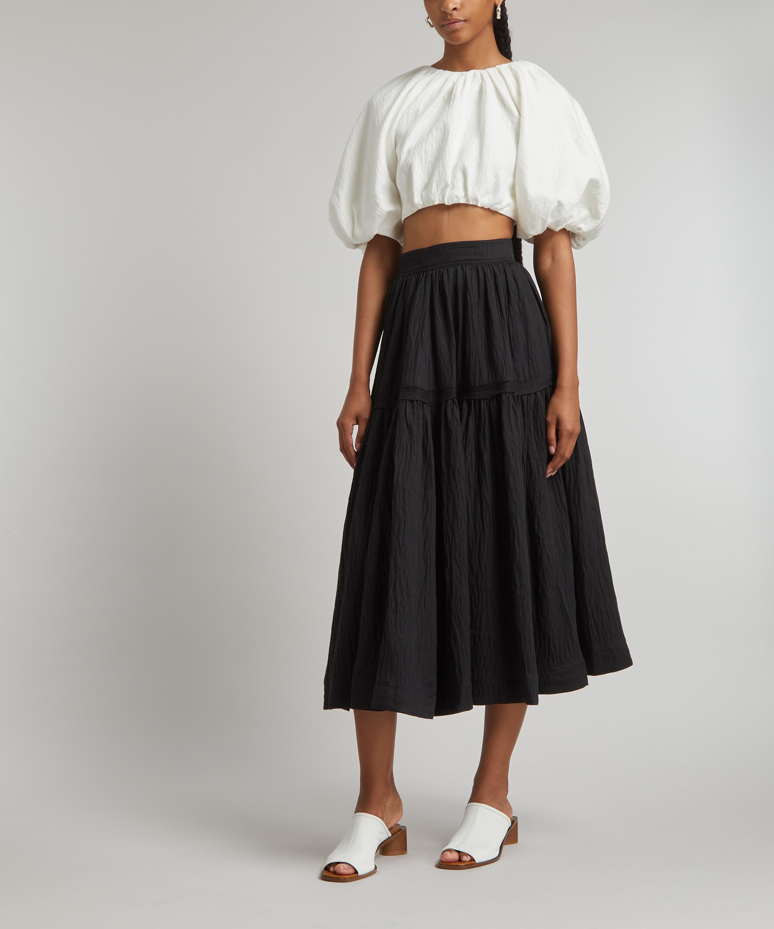 Aje - Admiration Lace-Up Cropped Top image number 1