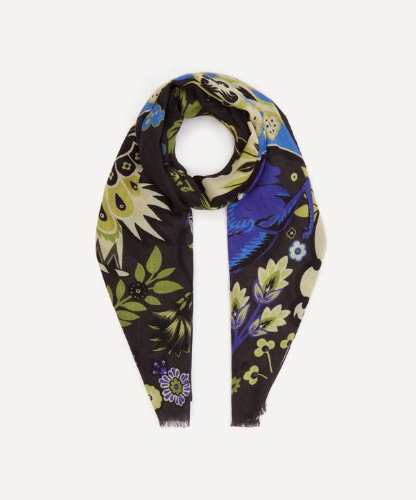 Etro - Sciarpa Delhy Wool and Silk Floral Print Scarf