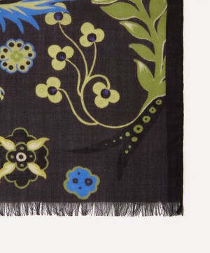 Etro - Sciarpa Delhy Wool and Silk Floral Print Scarf image number 2