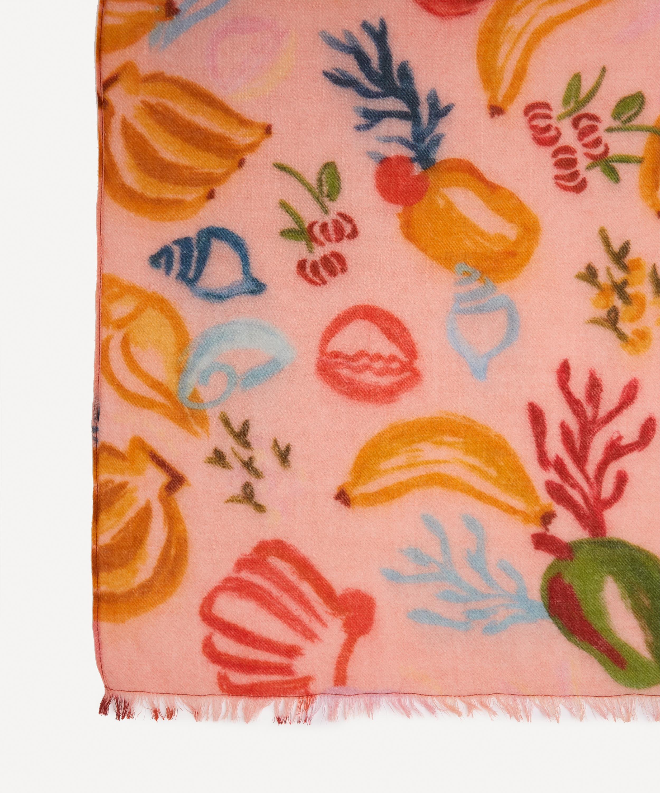 FARM Rio - Mixed Fruit Ocean Fruit Print Scarf image number 3