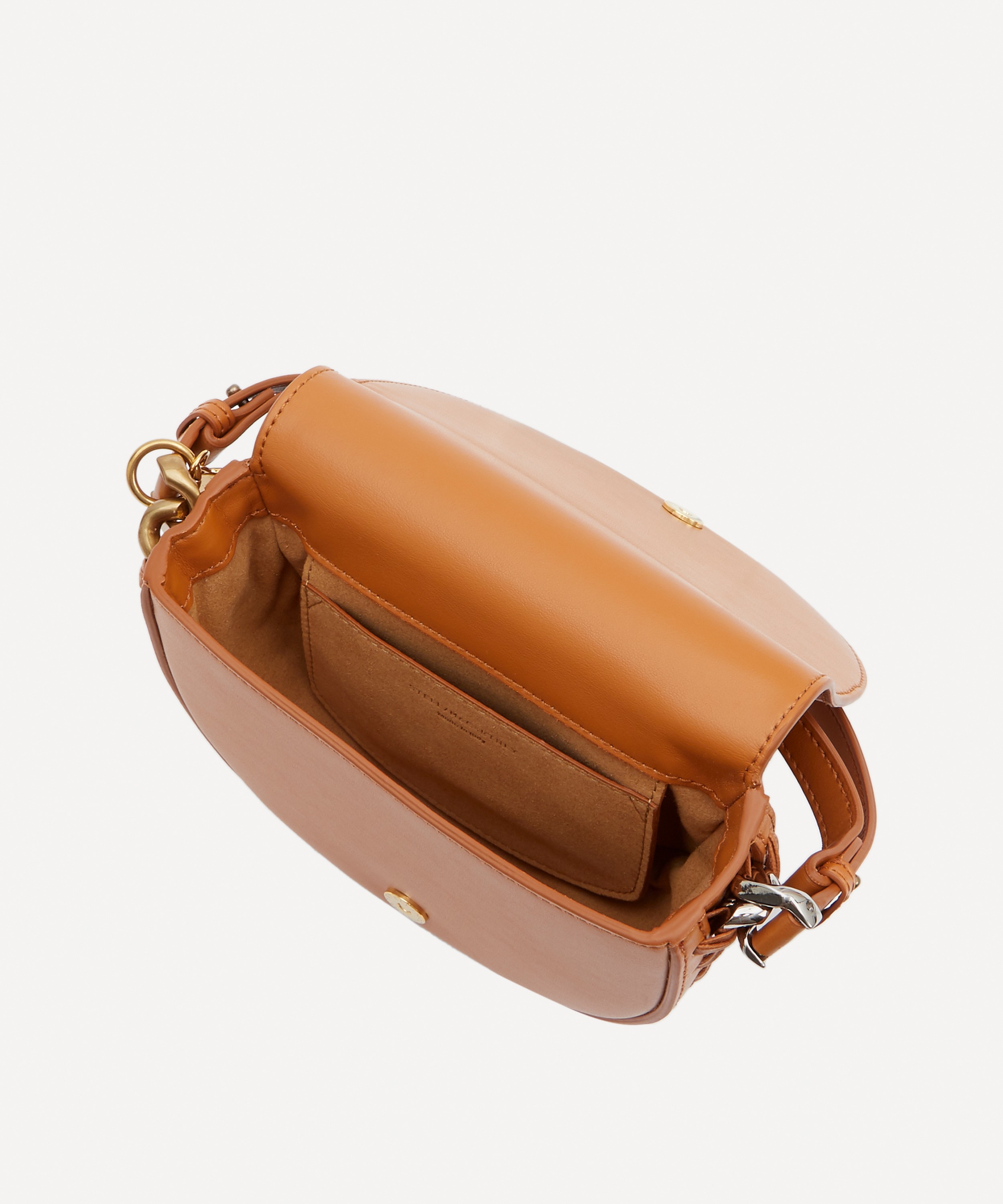 Stella McCartney Medium Frayme Flap Shoulder Bag - Orange