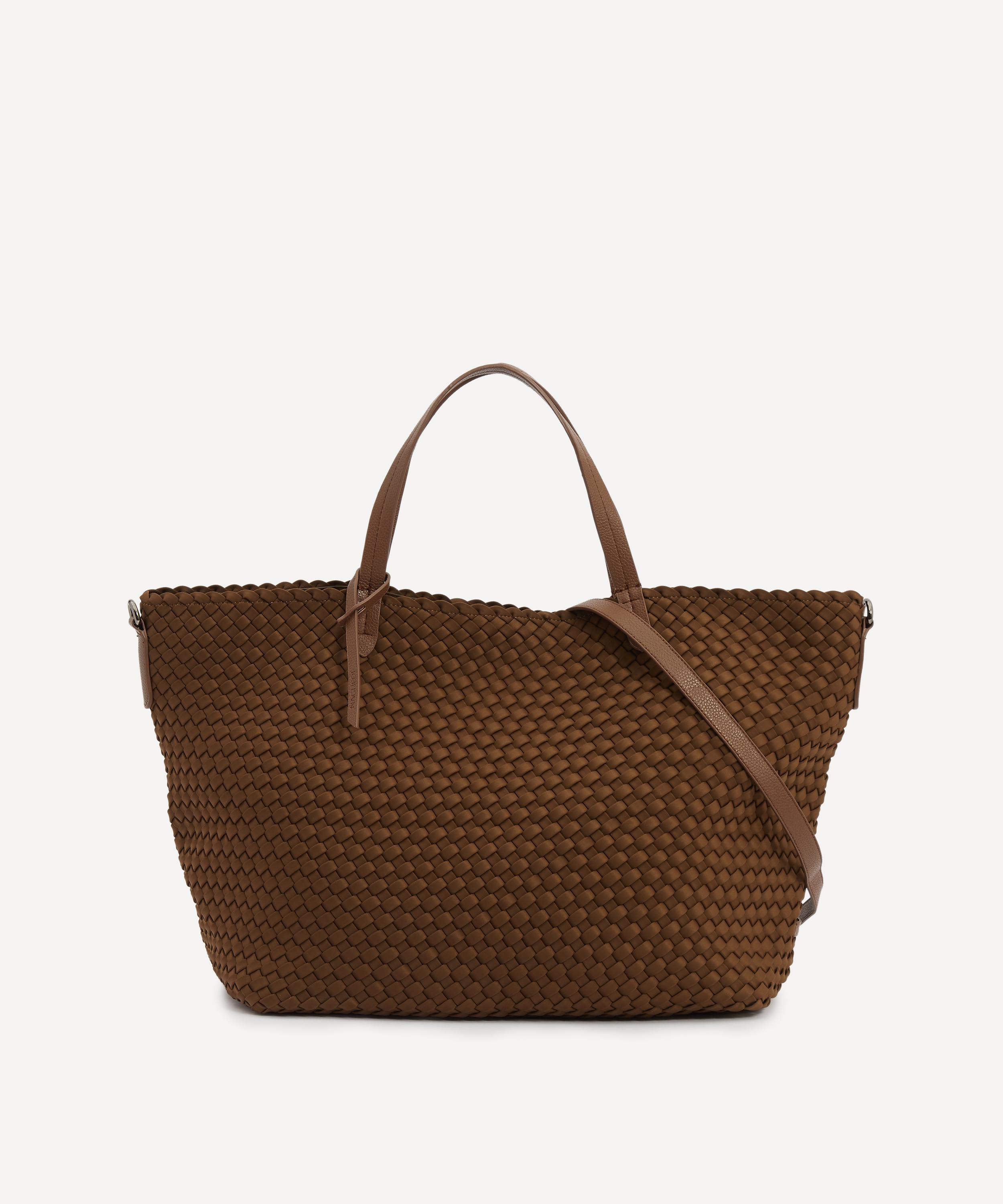 Naghedi Neoprene Basket Weave Tote in Ochre - Gifts for Her