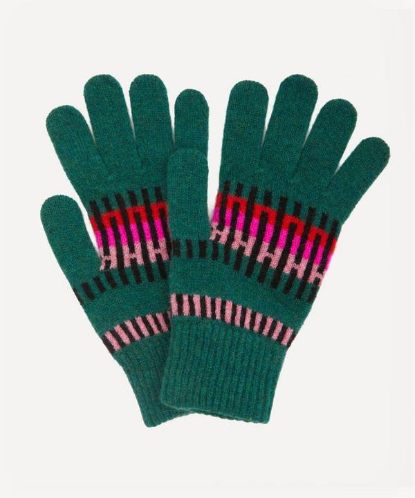 Quinton Chadwick - Block Stripe Wool Gloves image number 0