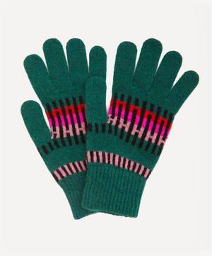 Block Stripe Wool Gloves