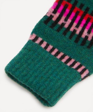 Quinton Chadwick - Block Stripe Wool Gloves image number 2