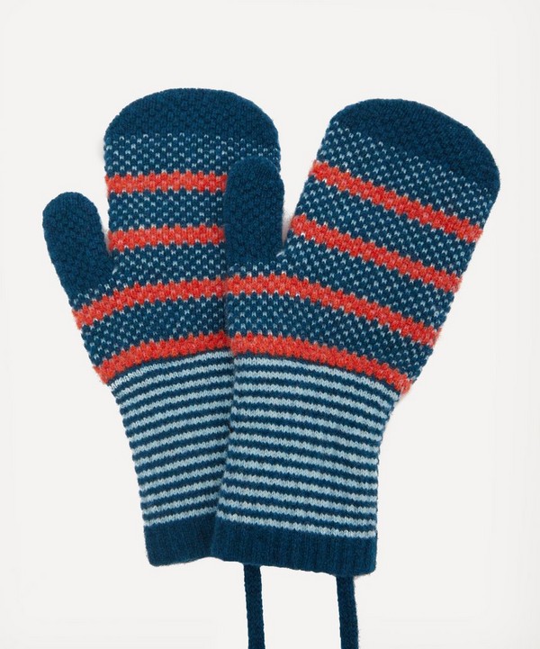 Quinton Chadwick - Tuck Stitch Wool Mittens image number null