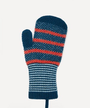 Quinton Chadwick - Tuck Stitch Wool Mittens image number 1
