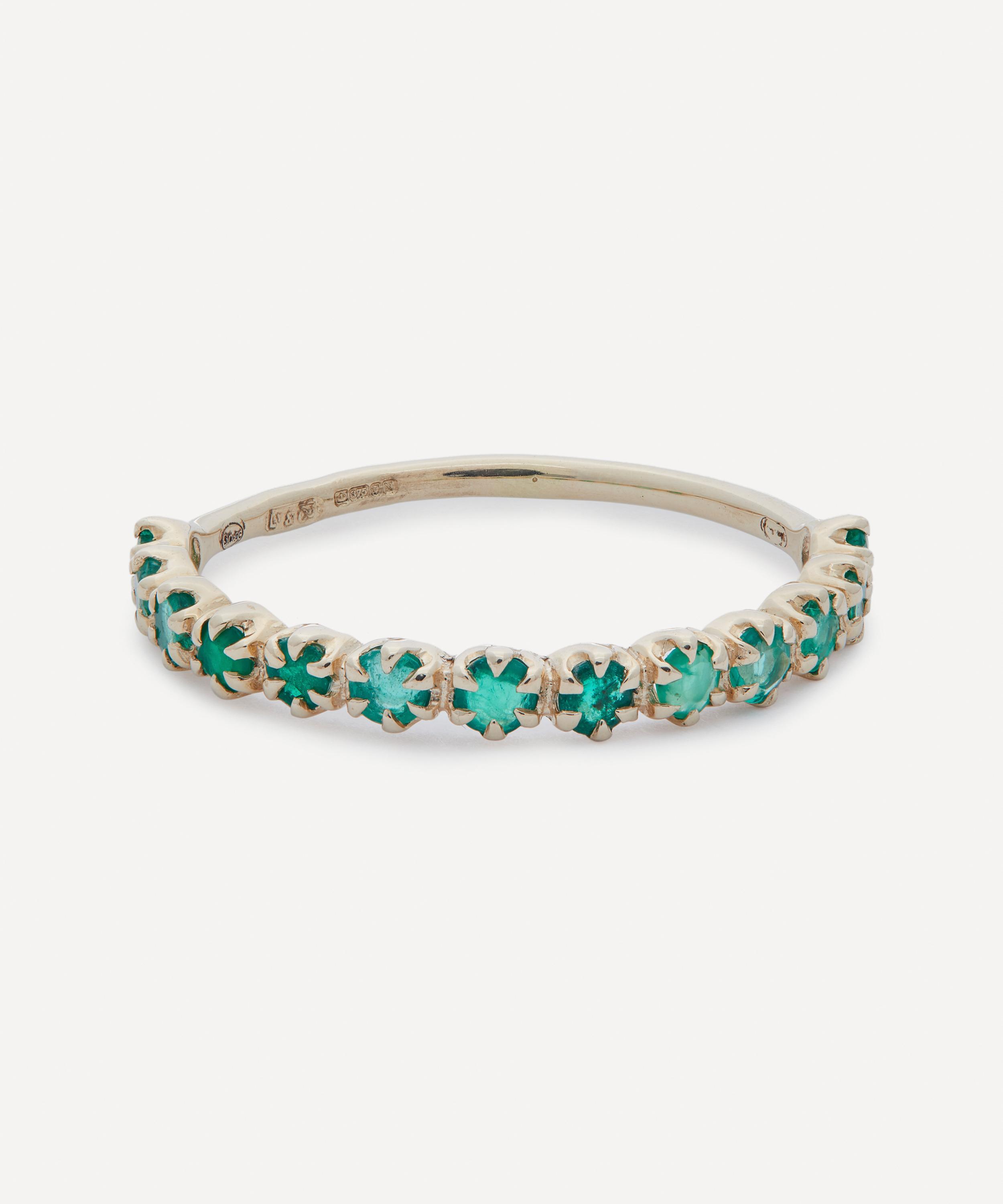 Pascale Monvoisin - 9ct Gold Ava No 2 Emerald Eternity Stacking Ring