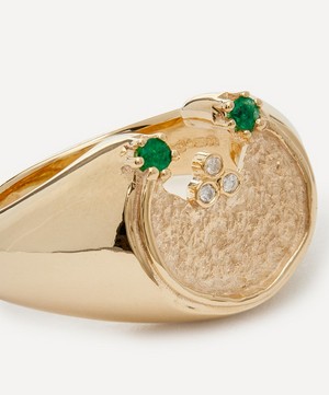 Pascale Monvoisin - 9ct Gold Mira Emerald Coin Ring image number 3