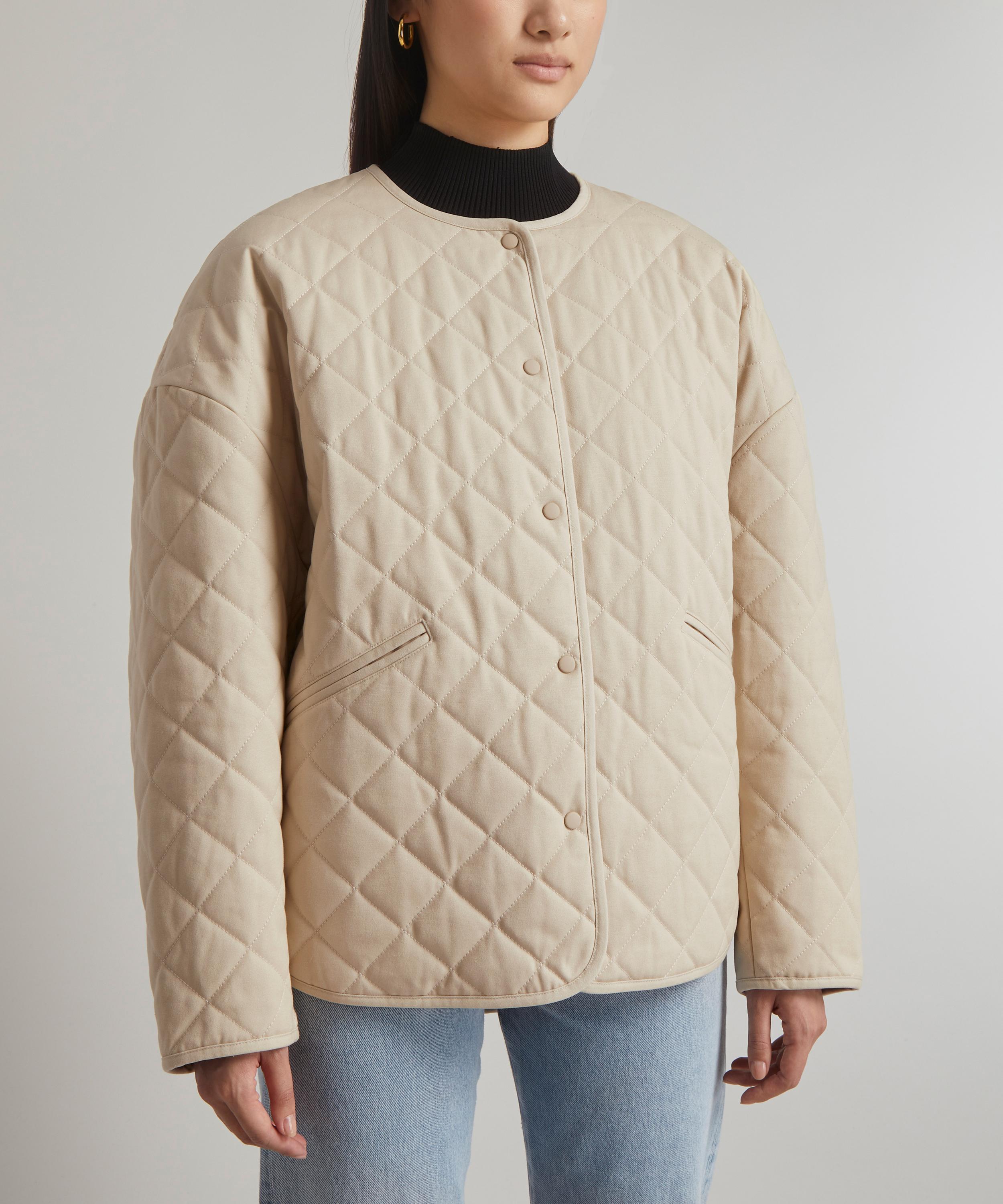 Quilted Embroidered Cotton-Canvas Down Jacket