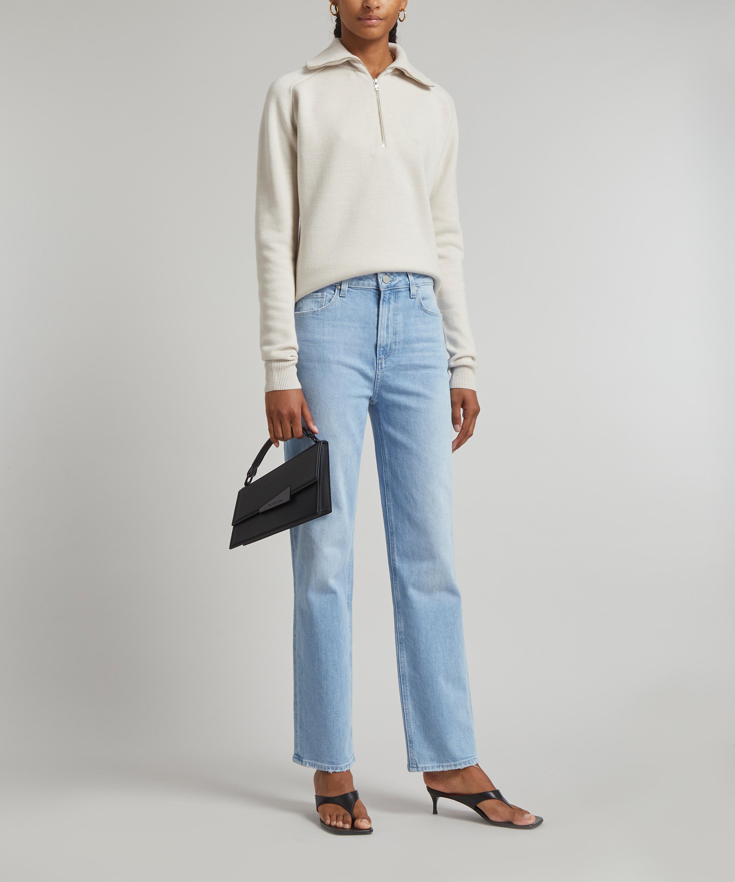 Totême - Merino Wool Zip Knit Jumper image number 1