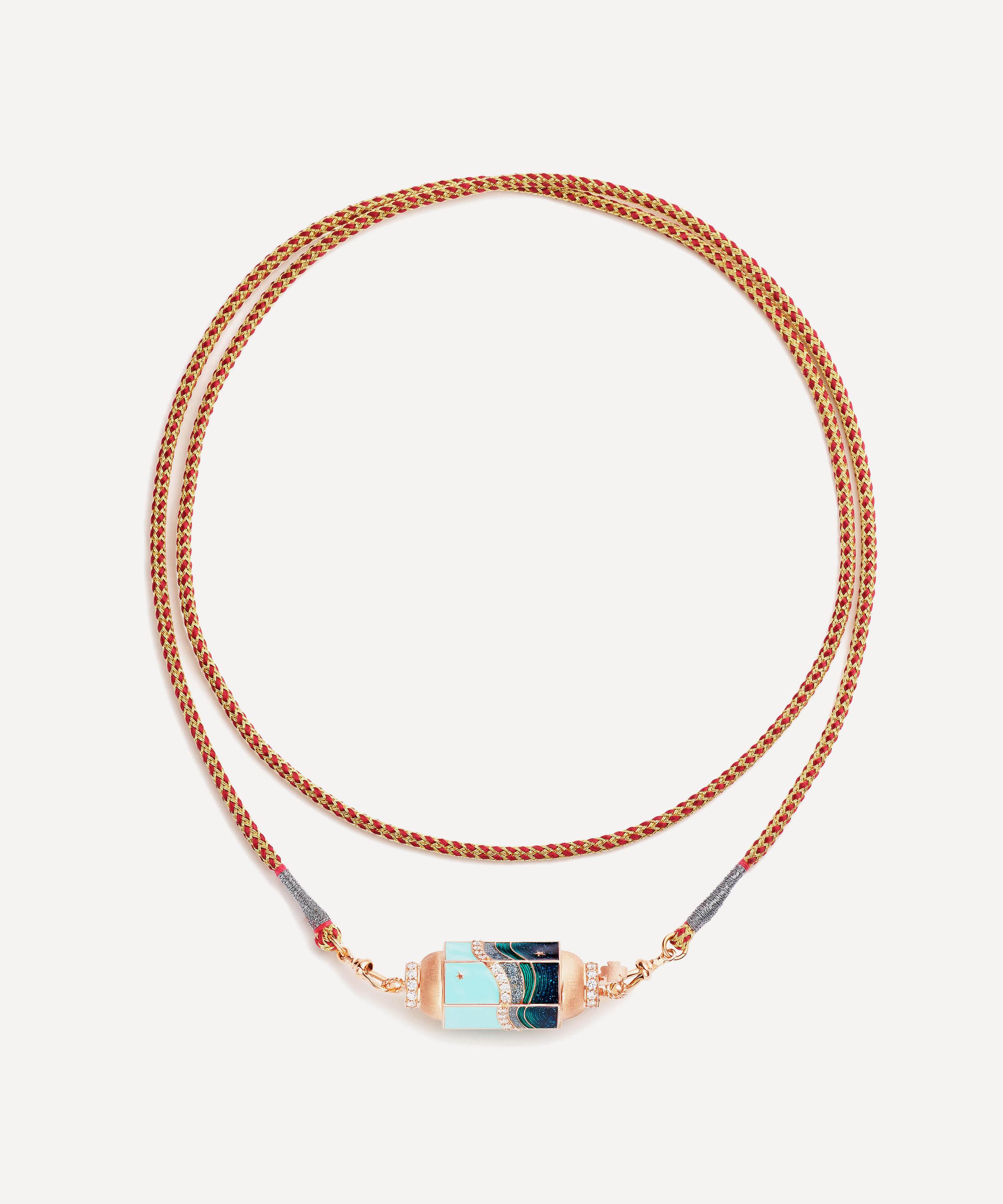 Marie Lichtenberg - 18ct Rose Gold Milky Way Locket Necklace image number 0