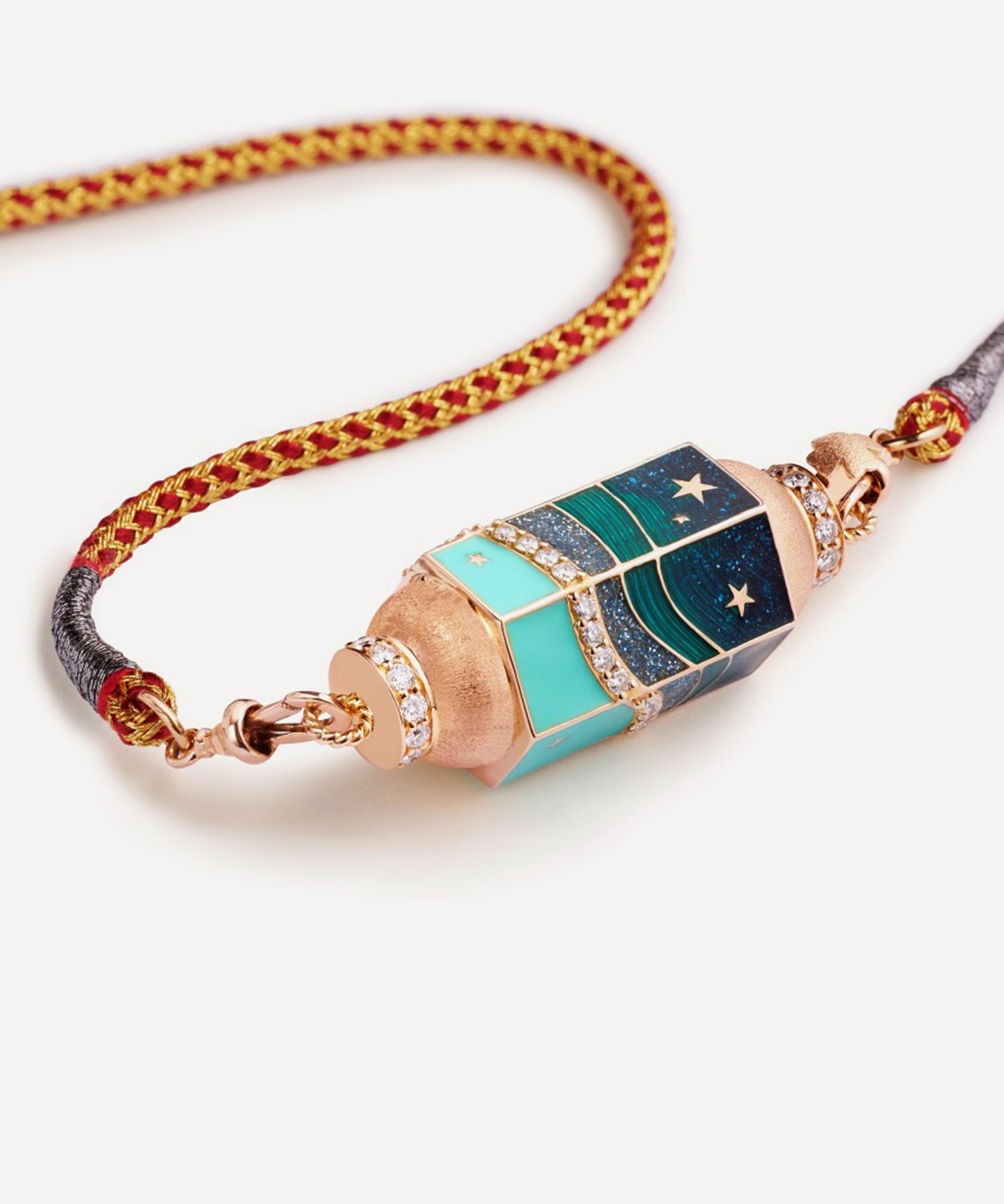 Marie Lichtenberg - 18ct Rose Gold Milky Way Locket Necklace image number 1