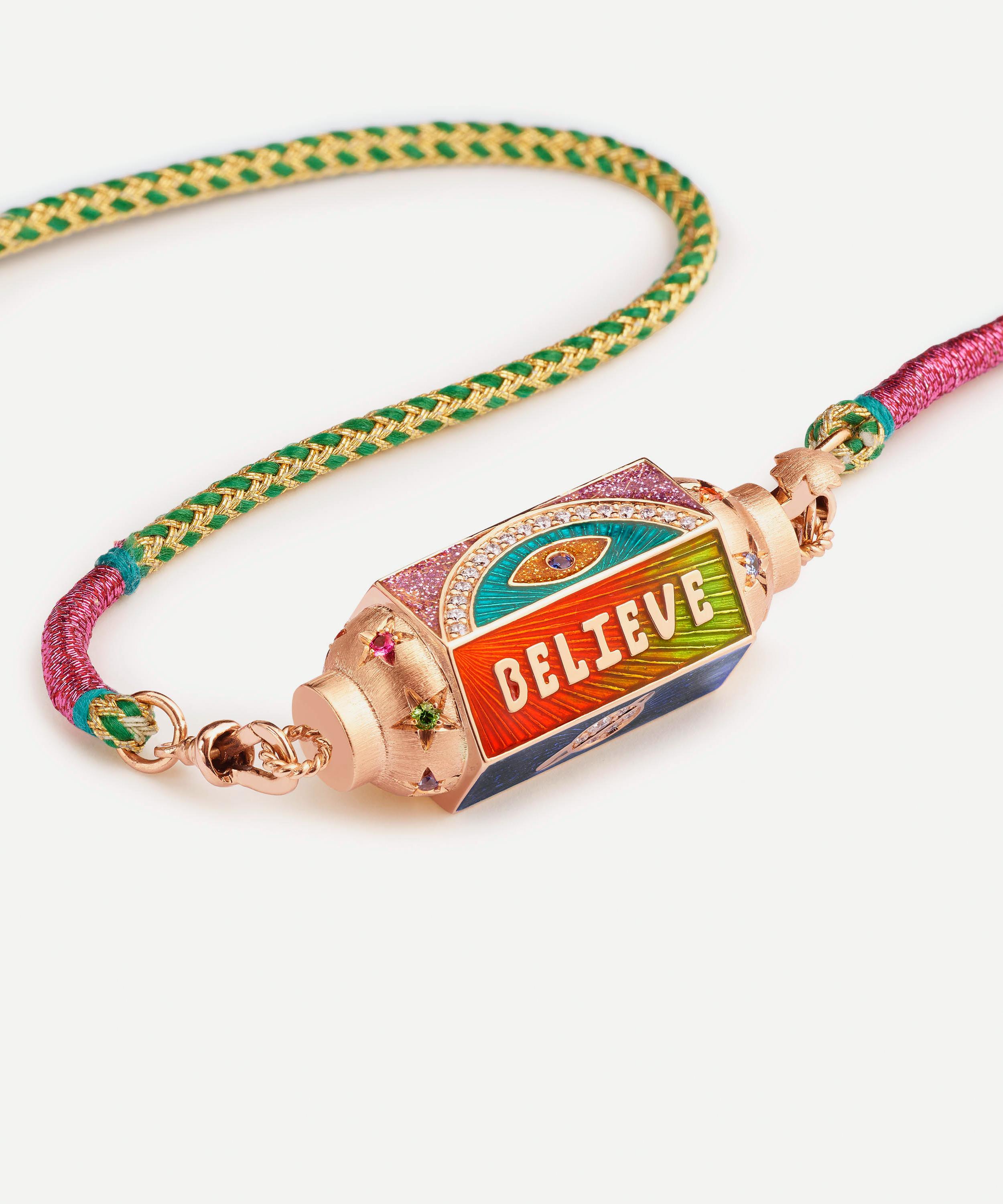 Marie Lichtenberg - 18ct Rose Gold Believe Locket Necklace image number 1