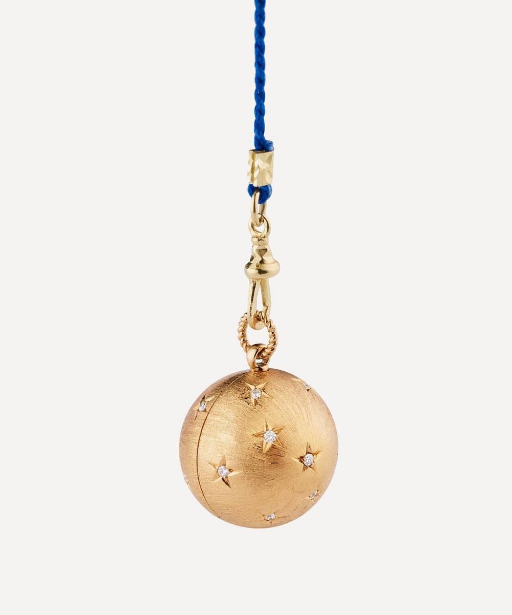 Marie Lichtenberg - 18ct Rose Gold Mauli Heartbeat Orb Pendant Necklace