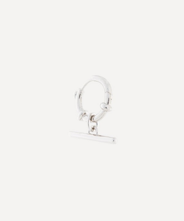Maria Black - Rhodium-Plated Silver Escape Huggie Earring image number null
