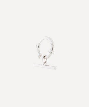 Maria Black - Rhodium-Plated Silver Escape Huggie Earring image number 0