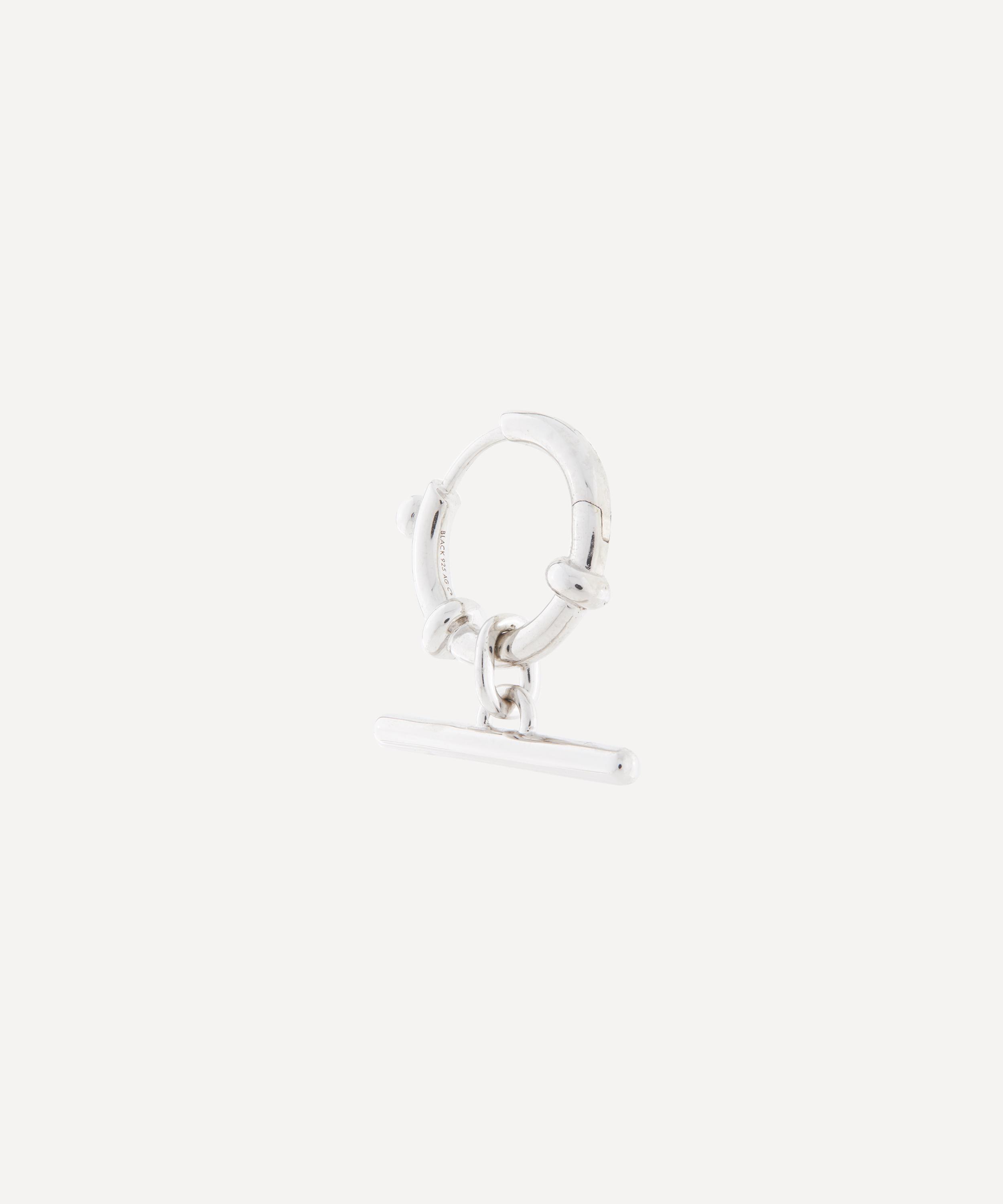 Maria Black - Rhodium-Plated Silver Escape Huggie Earring image number 0