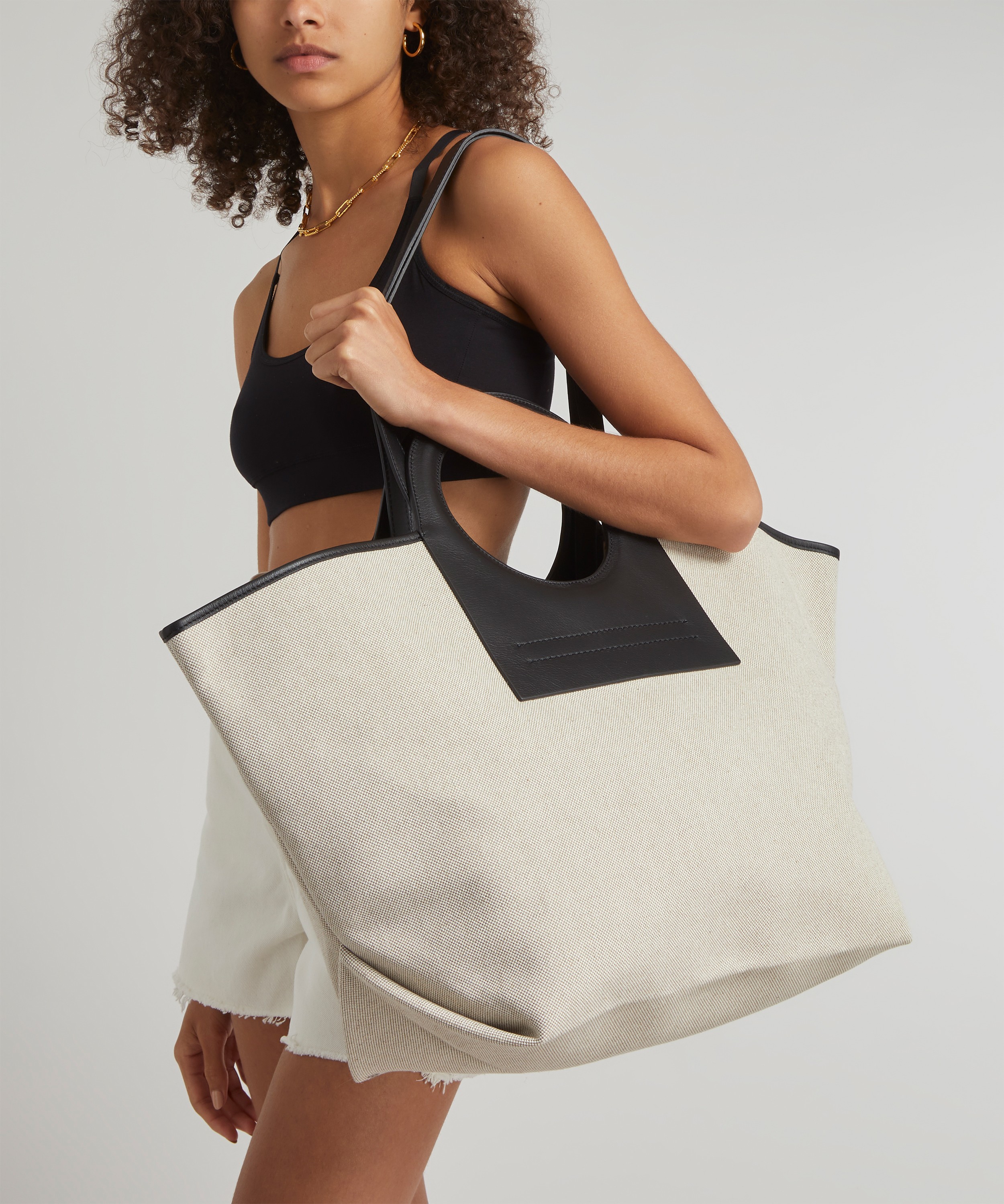 HEREU: tote bags for woman - Beige  Hereu tote bags WBCALS online at